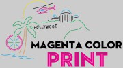 Magenta Color Print